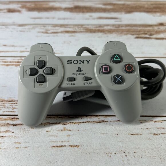 Official Sony PlayStation 1 PS1 Controller Grey SCPH-1080 - tested and working - Picture 1 of 5